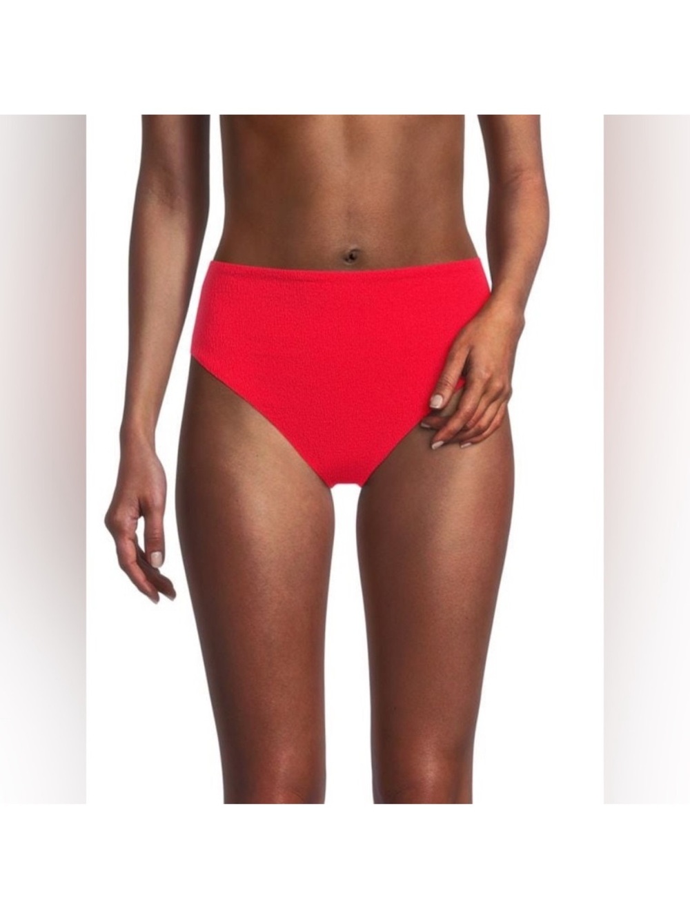 VIX Paula Hermanny red ruched bikini bottoms L